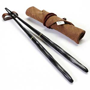 Travel Chopsticks Set Hachishiro Black