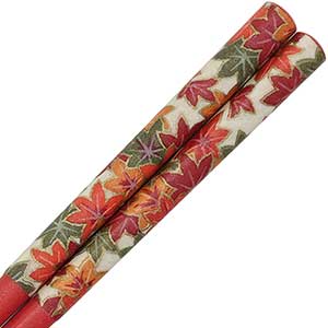 Washi Maple Leaves Japanese Chopsticks